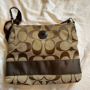 Coach Signature Large Logo Crossbody Bag (large)
